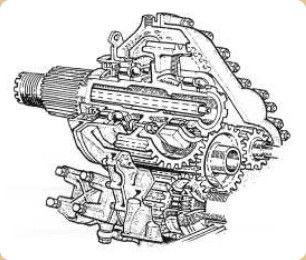 Reduction gear for inverted rotation