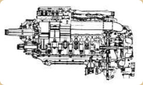 Rolls-Royce Merlin schematic drawing