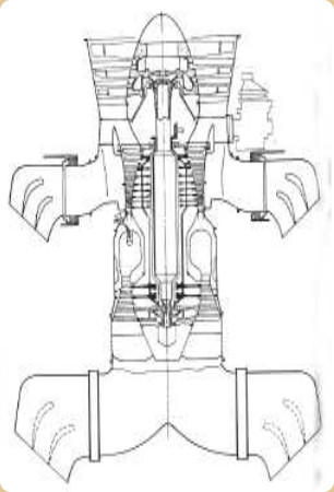 Rolls-Royce Pegasus 11, dibujo