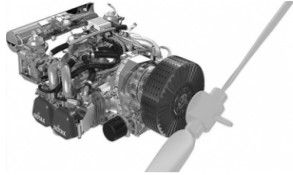 Rotax hybrid engine