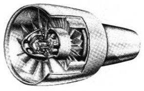 M45 with variable fan pitch, cutaway