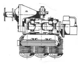 Aubier et Dunne - dibujo 3 cilindros