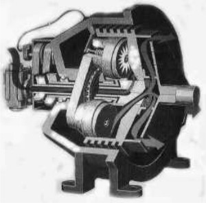 Appearance of the Rotocom engine in cutaway drawing
