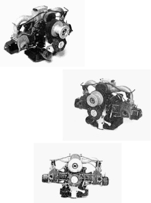 Three views of the Rushmore engine