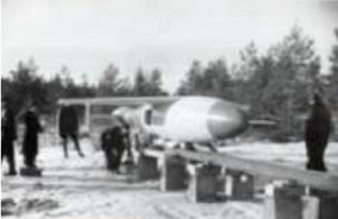 Un RB-311 en rampa de lanzamiento