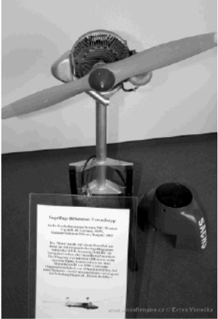 Motor Sachs KM-40 en un museo aleman de vuelo a vela