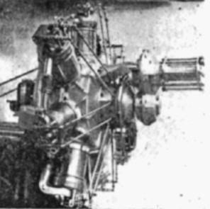 Salmson 7-cylinder with superposed gearbox