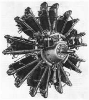 Motor Sh-IIIa, de 160 CV y del año 1918