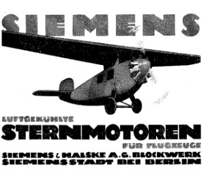 Anuncio de Siemens de la época