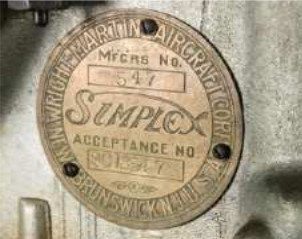 Placa del motor H-3 de Simplex Martin Wright