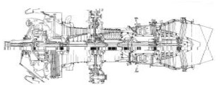 The Tyne 21 for the Transall and Atlantic, cross-section