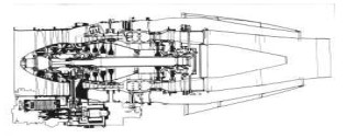 Larzac 04 for the Jaguar, cross-section