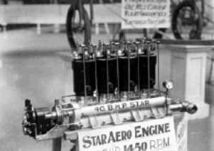 Nice picture of the Star 40 HP engine