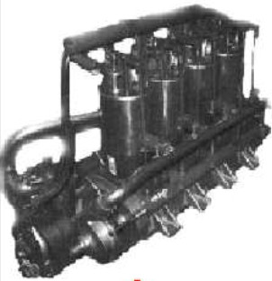 Four-cylinder Star engine