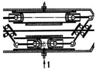 Detail of the pistons and their movement