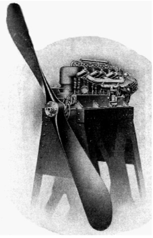 Sturtevant D-6 with propeller on bench