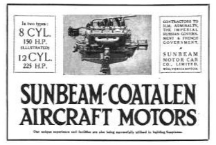 Sunbeam-Coatalen ad from 1916