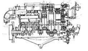 Schematic drawing of the Sunbeam Maori 4