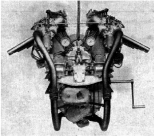 Sunbeam Sikh III from behind and manual starter crank