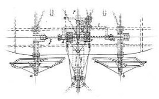 Top view of the engine assembly