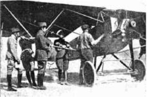 Military plane with Trébol engine, in 1920