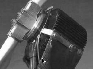 Detail of the electric motor