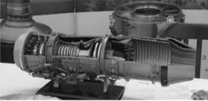 The IHA-8 engine for UAV, cutaway