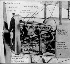 Motor Thomas V-8 instalado