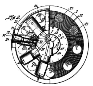 Diagram of the 18-cylinder, 480 CV engine