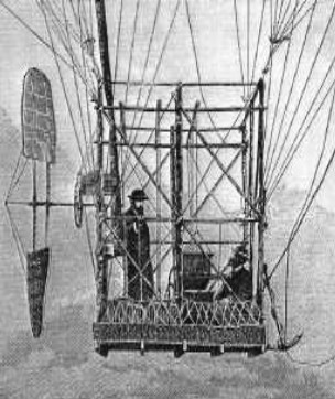 Both Tissandier brothers on an ascent in an airship