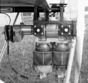 Motor Trabant con cilindros invertidos y PTO directa