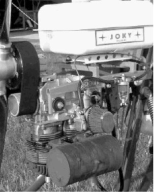 Motor Trabant con cilindros invertidos y reductora