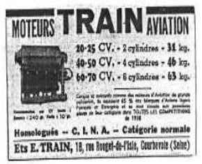 Anuncio del 1936 de Train