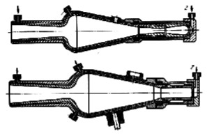 Diagram of a Tsiolkovsky rocket engine, early period, Fig. 1