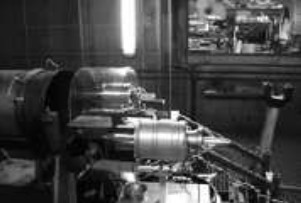 A TBS engine in close-up and another on the test bench