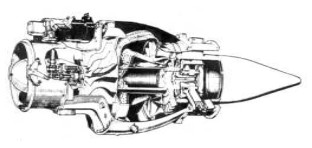 Turbomeca Marboré I, seccionado
