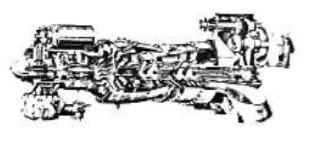 Turbomeca Turmo IIIC, seccionado