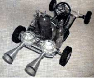 Dos motores Turbonique en un Go-Kart