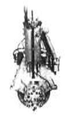 Motor 1-6 de la Union Gas Engine Company, vista frontal