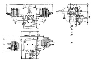 Planos del motor Usrinus U-1, fig. 1
