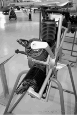 Semi-rear view of Viggo Jensen's engine