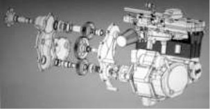 Exploded view of a Suzuki engine