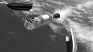 Satellite with apogee motor