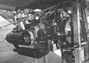 VW engine installed on a ULM