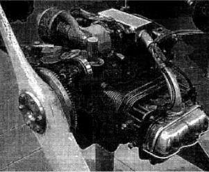 A Volkswagen aircraft engine