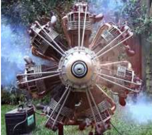 Radial engine with Volkswagen parts
