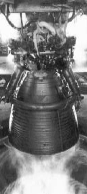 Testing a Volvo-Vulcain rocket engine