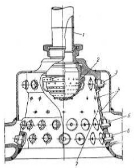 Detail of a pre-chamber