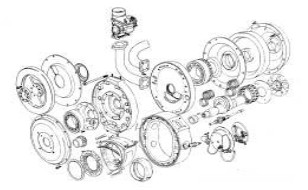 Despiece de un motor Wankel