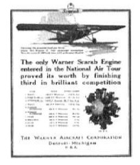 Anuncio Warner en 1928
